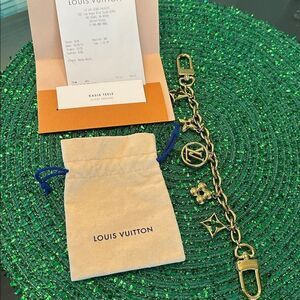 Louis Vuitton Blooming Flowers Chain Bag Charm and Key Holder 10”